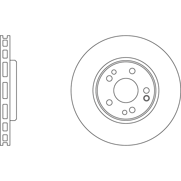 Apec Brake Disc Front Fits Mercedes 190 Series 300 500 600 Sl Class