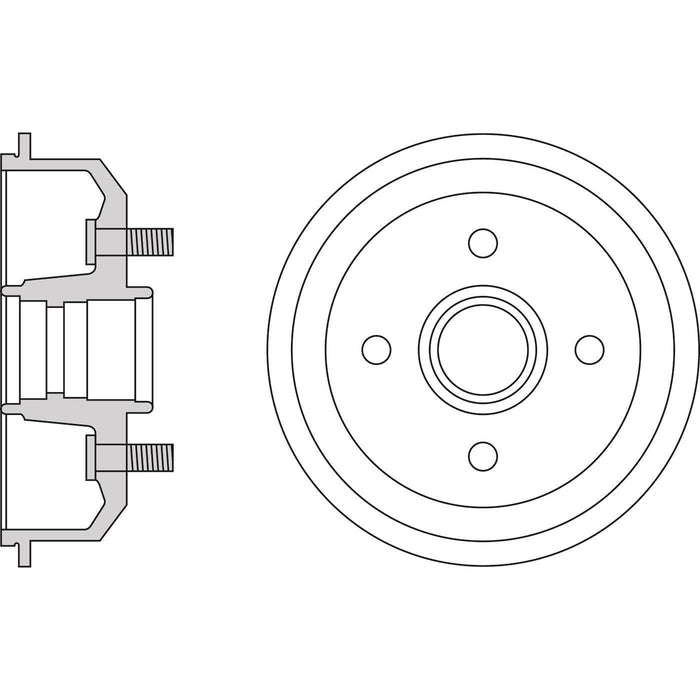 Apec Brake Drum Rear Fits Ford Escort Fiesta Ka Orion Puma Mazda 121