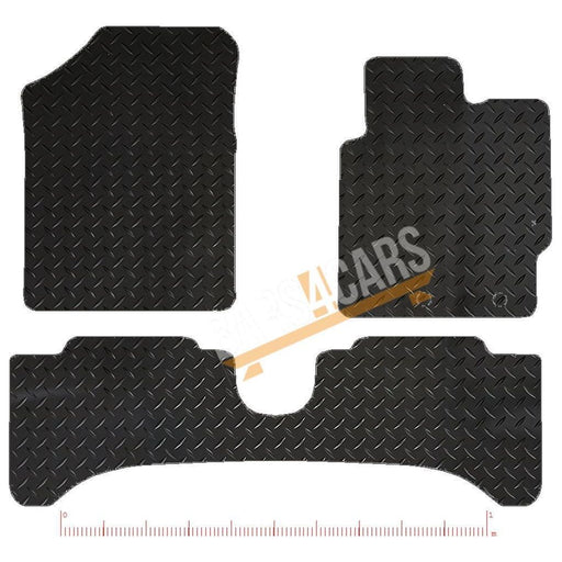 Tailored Yellow Trim Mats fits Toyota Yaris Hybrid 14-18 + Clips 14 15 16 17 18 UKB4C  - Dynamic Drive