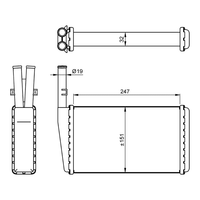 NRF Heater Radiator 54266