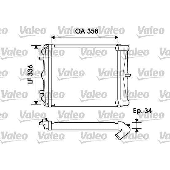 Valeo Radiator 734826 Automotive Part fits Porsche Valeo  - Dynamic Drive