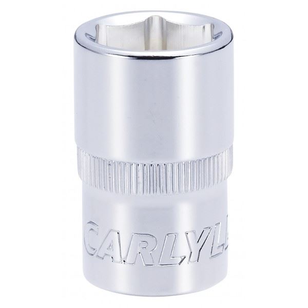 Carlyle Hand Tools Socket - Shallow - Metric Standard - 1/2in. Dr - 17 mm