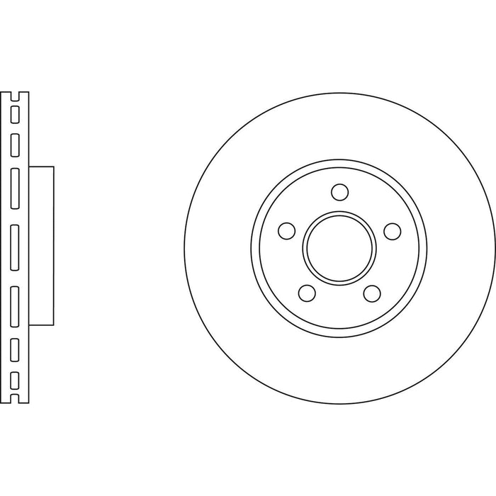 Genuine APEC Front Brake Discs & Pads Set Vented for Ford Mondeo