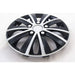 13" Alloy Look Black & Silver Stripe Multi-Spoke Wheel Trims Hub Caps Covers UKB4C  - Dynamic Drive