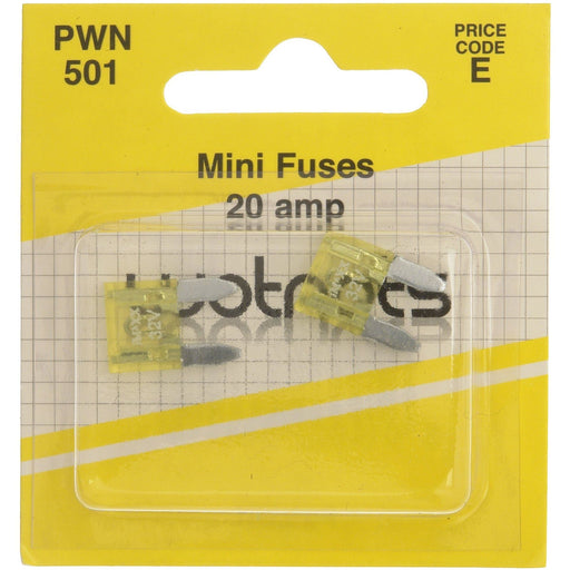 Wot-Nots Fuses for Mini Blade - 20A - Pack Of 2 Wot-Nots  - Dynamic Drive