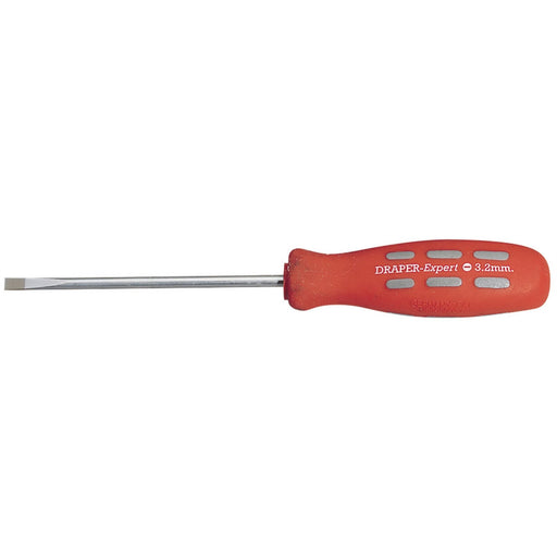 Draper Plain Slot Parallel Tip Mechanic's Screwdriver, 100 x 3.2mm (Sold Loose) Draper  - Dynamic Drive