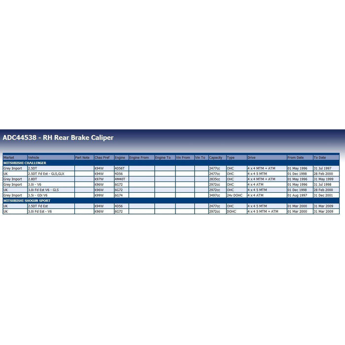 Blue Print ADC44538 Brake Caliper