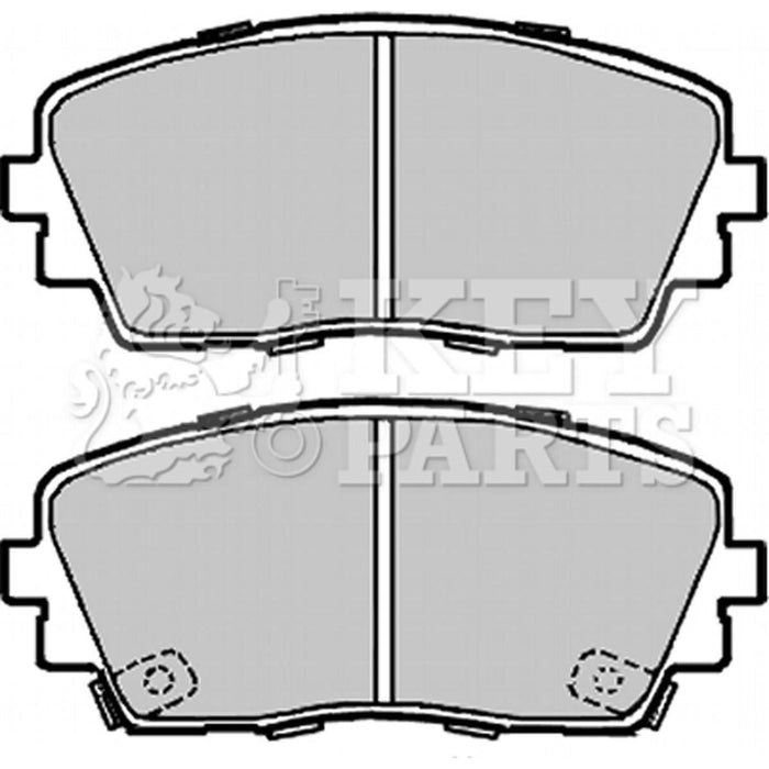 Genuine Key Parts KBP2332 Front Brake Pads-Includes Wear Indicators (Mando)