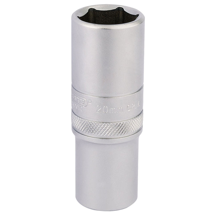 Draper 6 Point Metric Deep Socket, 1/2" Sq. Dr., 20mm 16652 Draper  - Dynamic Drive