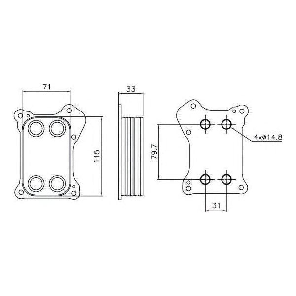 NRF Oil Cooler 31167