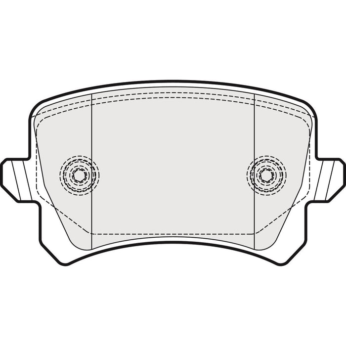 Apec Brake Pads Rear Fits Audi Q3 Seat Alhambra VW Cc Passat Sharan Tiguan