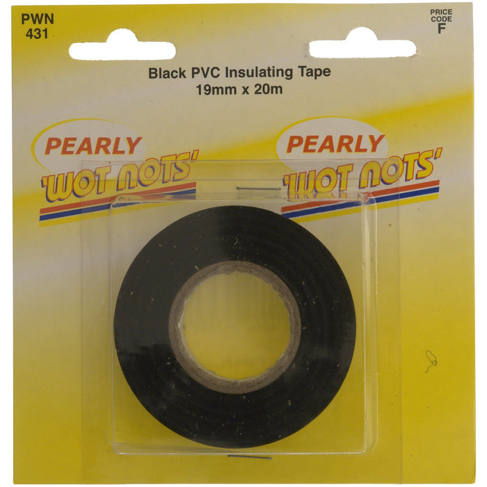 Wot-Nots PVC Insulation Tape - Black - 19mm x 20m Wot-Nots  - Dynamic Drive