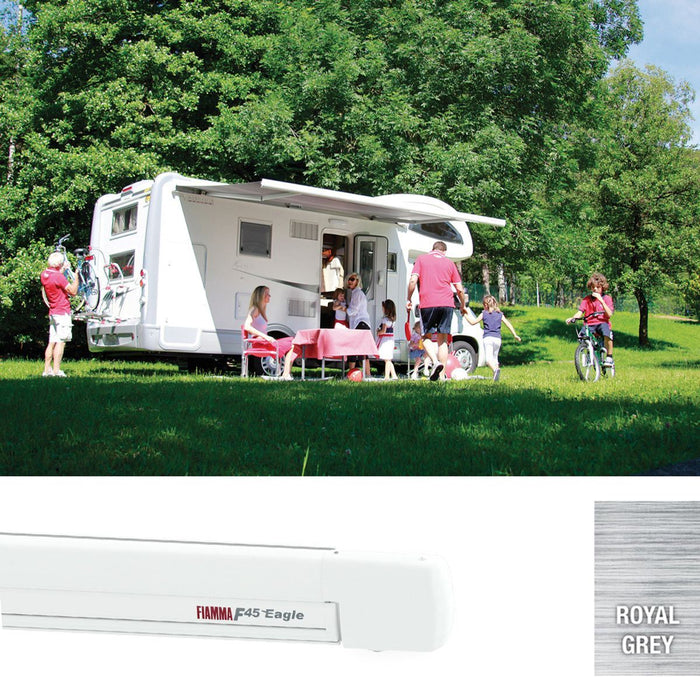 Fiamma F45 Eagle 450 Awning, Polar White Royal Grey