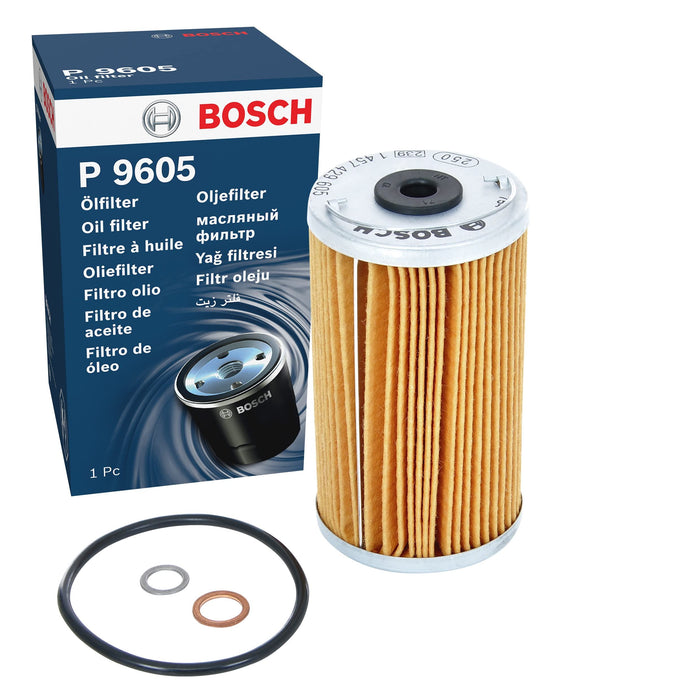 Genuine Bosch Cv Oil Filter P9605 fits Mercedes-Benz 190 E - 2.0 - 82-93 1457429