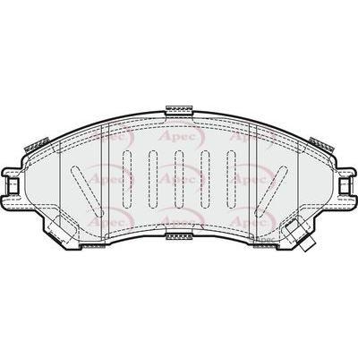 Apec Brake Pads Front Fits Suzuki Sx4 Vitara