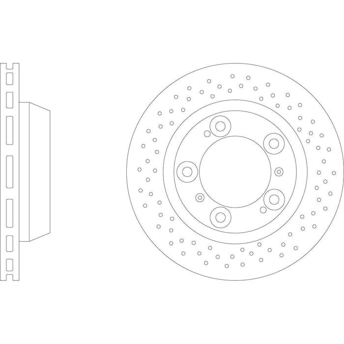 Apec Brake Disc Rear Fits Porsche Boxster Cayman