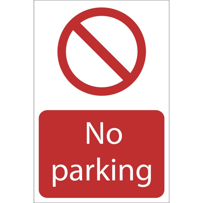 Draper No Parking' Prohibition Sign, 200 x 300mm 72198 Draper  - Dynamic Drive