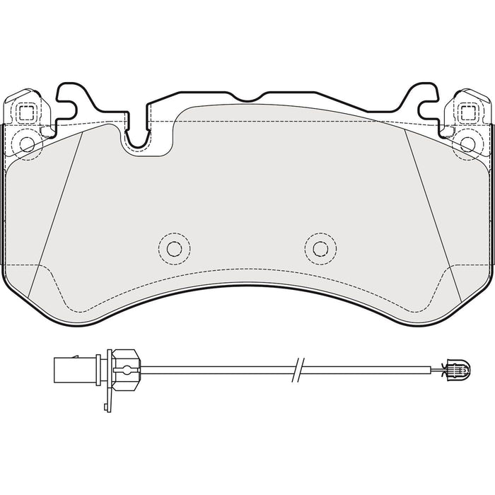 Apec Brake Pads Front Fits Audi Rs6 Rs7