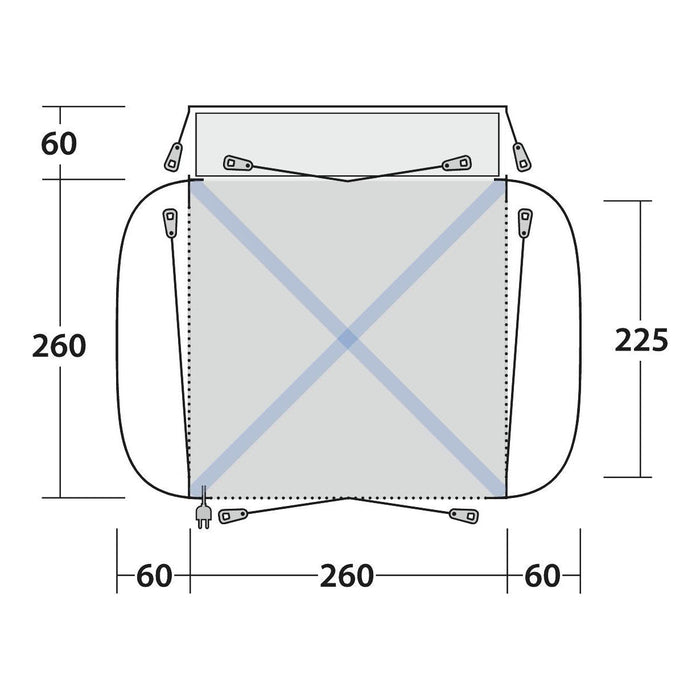 Outwell Bremburg Air Drive-Away Campervan Air Awning 175-200cm Outwell  - Dynamic Drive