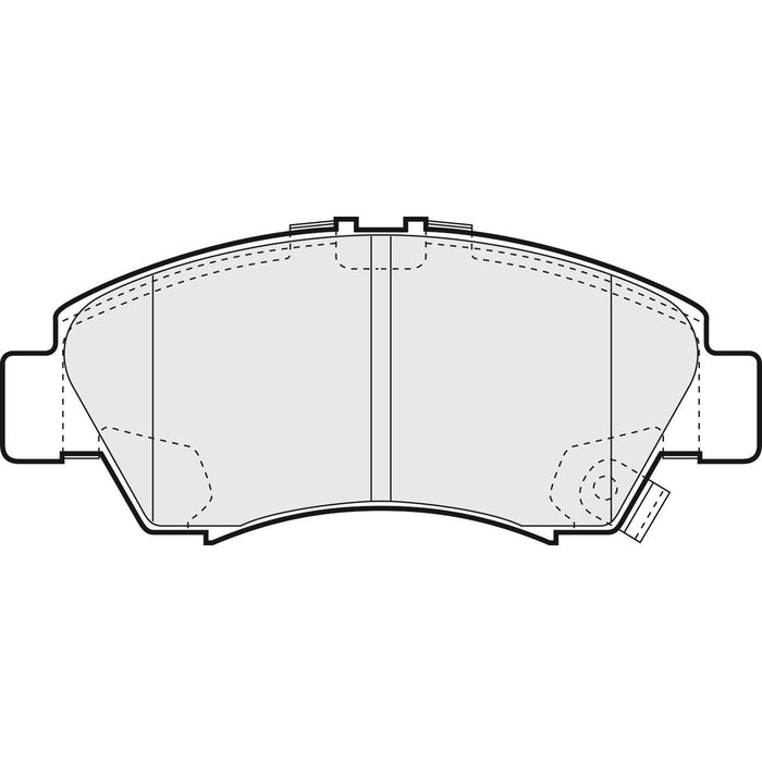 Apec Brake Pads Front Fits Honda Jazz Logo