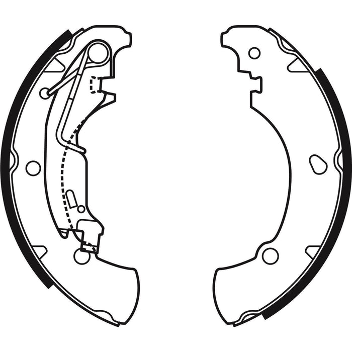 Apec Brake Shoe Rear Fits Fiat Idea Punto