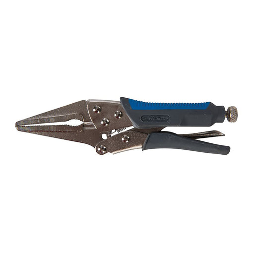 Silverline Self Locking Soft-Grip Long Nose Pliers 165mm Silverline  - Dynamic Drive