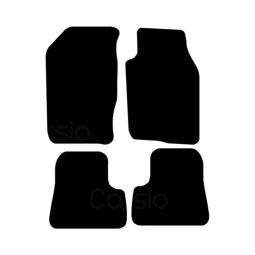 Fully Tailored Black Carpet Car Mats for Peugeot 206 Set of 4 UKB4C  - Dynamic Drive