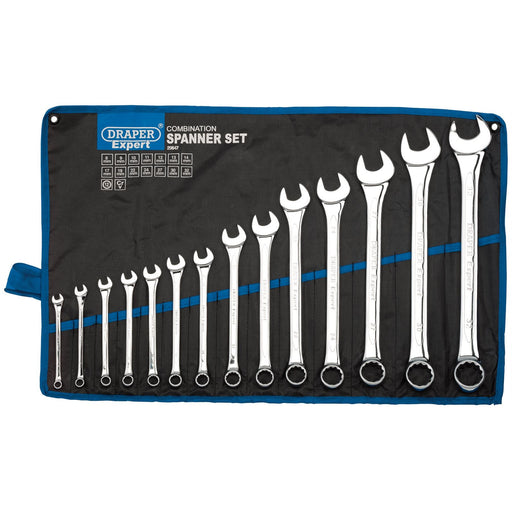 Draper Expert HI-TORQ Metric Combination Spanner Set (14 Piece) Draper  - Dynamic Drive