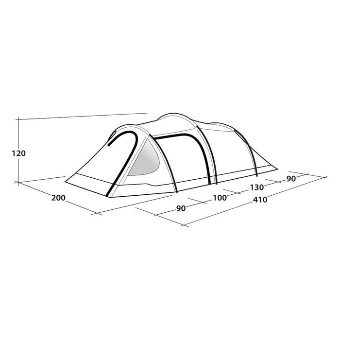 Outwell Earth 3 Tent 3 Berth Tunnel Tent Outwell  - Dynamic Drive