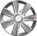 15" Inch GTX Carbon Grey Multi-Spoke Wheel Trim Hub Cap Covers Protectors UKB4C  - Dynamic Drive