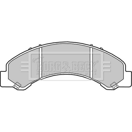 Genuine Borg & Beck Front Brake Pads fits Isuzu N Series 3.0DT 02 BBP2362 Borg & Beck  - Dynamic Drive