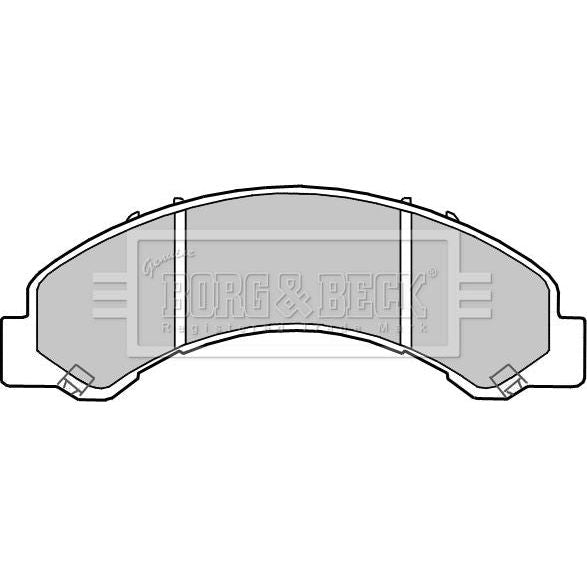 Genuine Borg & Beck Front Brake Pads fits Isuzu N Series 3.0DT 02 BBP2362 Borg & Beck  - Dynamic Drive