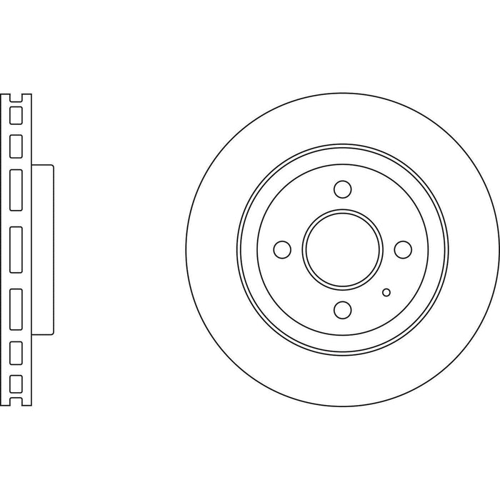 Apec Brake Disc Front Fits Chevrolet Aveo