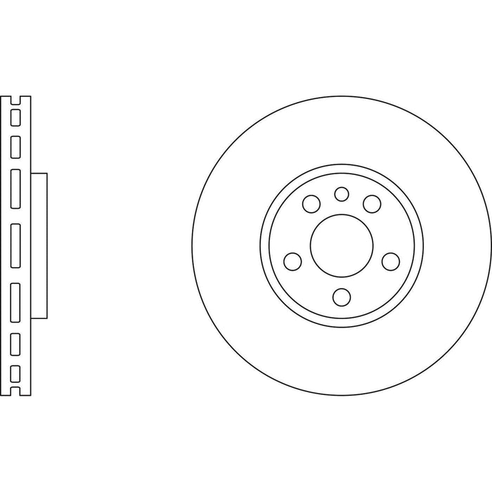 Apec Brake Disc Front Fits Citroen C8 Dispatch Fiat Scudo Ulysse Peugeot 807 E7