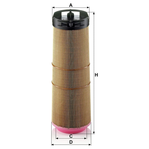 Genuine Mann Air Filter for Mercedes C Class (W/S204)  07- C12133/1 Mann & Hummel  - Dynamic Drive