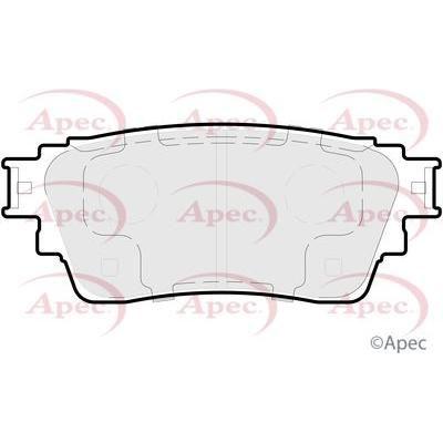 Apec Brake Pads Rear Fits Mitsubishi Eclipse Cross Gk1W 1.5P10/17-;Mits