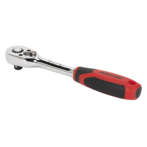 Sealey Ratchet Wrench 1/4"Sq Drive Pear-Head Flip Reverse AK8946 Sealey  - Dynamic Drive