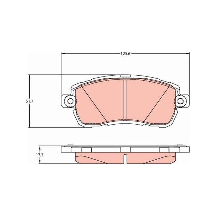 Genuine TRW Brake Pads GDB2176