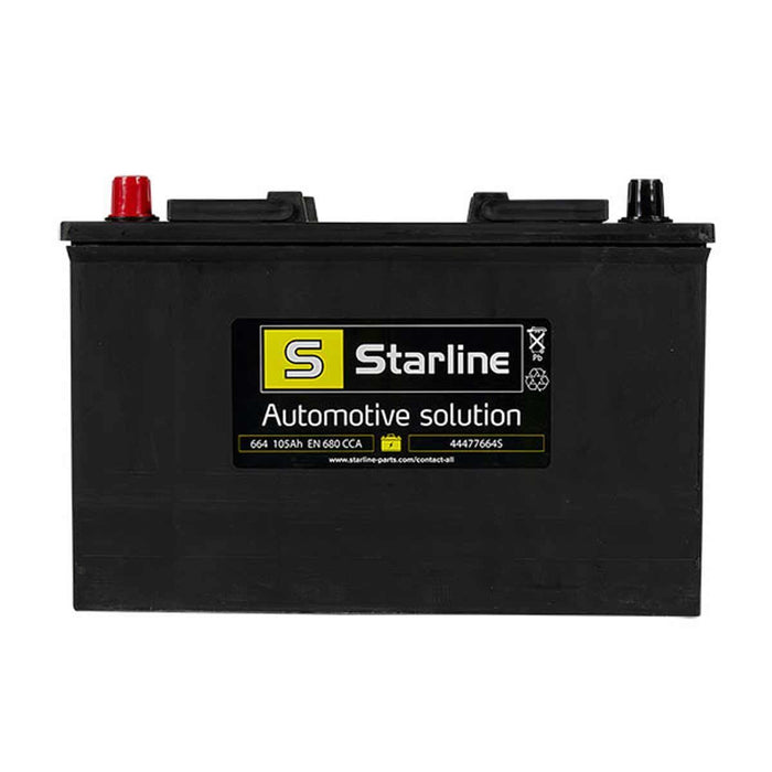 Starline 664 Commercial Battery FLA (105Ah / 680CCA / + Left / Right) Dura Nova  - Dynamic Drive