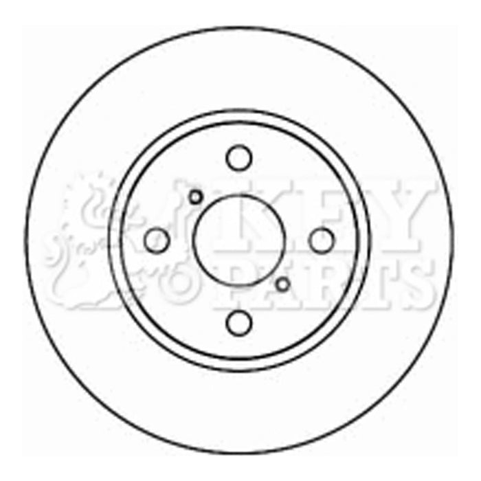 Genuine Key Parts KBD4604 Brake Disc Pair (Front)