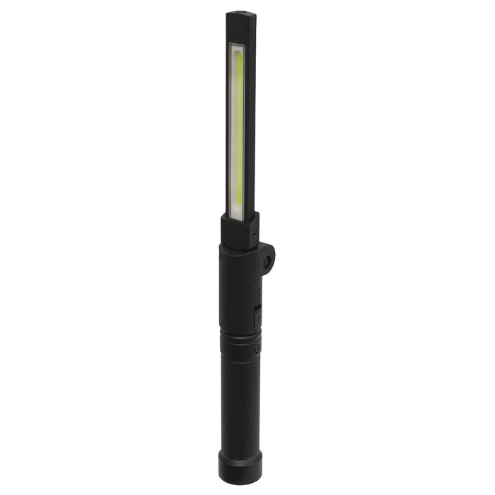 Sealey Rechargeable Aluminium Folding Pocket Light 2 COB & 1 SMD LED LED02G Sealey  - Dynamic Drive