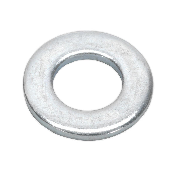 Sealey Flat Washer DIN 125 M8 x 17mm Form A Zinc Pack of 100 FWA817