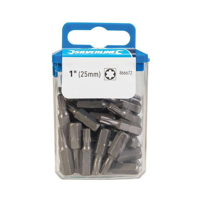 Silverline T20 Cr-V 6150 Screwdriver Bits 30pk T20 Silverline  - Dynamic Drive