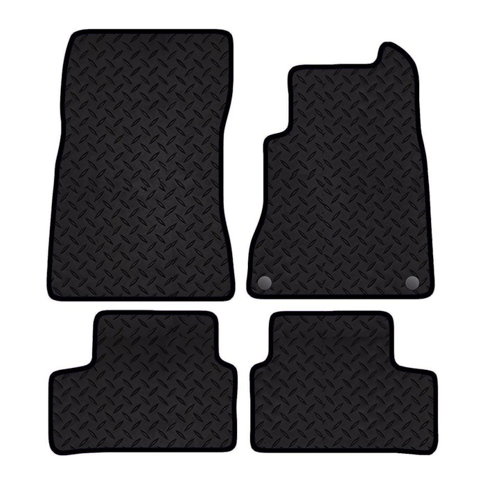 Tailored fit Rubber Floor Mat for Mercedes A Class 2018+ Onwards Red trim UKB4C  - Dynamic Drive