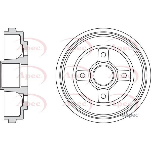 Apec Apec Brake Drum (Single) DRM9200