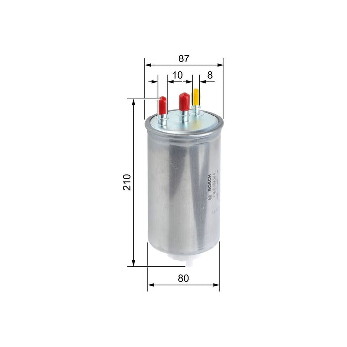 Genuine Bosch Car Fuel Filter N2075 fits Dacia Duster dCi - 1.5 - 10-18 F0264020