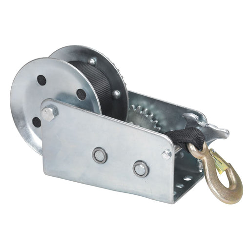 Sealey Geared Hand Winch 900kg Capacity with Webbing Strap GWW2000M Sealey  - Dynamic Drive