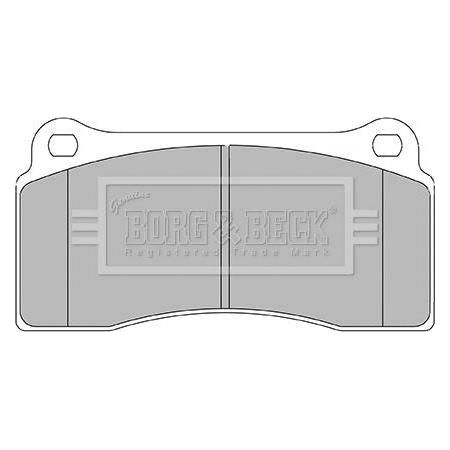 Genuine Borg & Beck Rear Brake Pads fits Nissan GTR 3.8 R35 0309 BBP2437 Borg & Beck  - Dynamic Drive