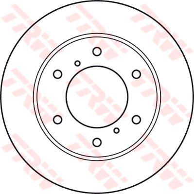 Genuine TRW Brake Disc (Pair) DF4920 TRW  - Dynamic Drive