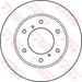 Genuine TRW Brake Disc (Pair) DF4920 TRW  - Dynamic Drive